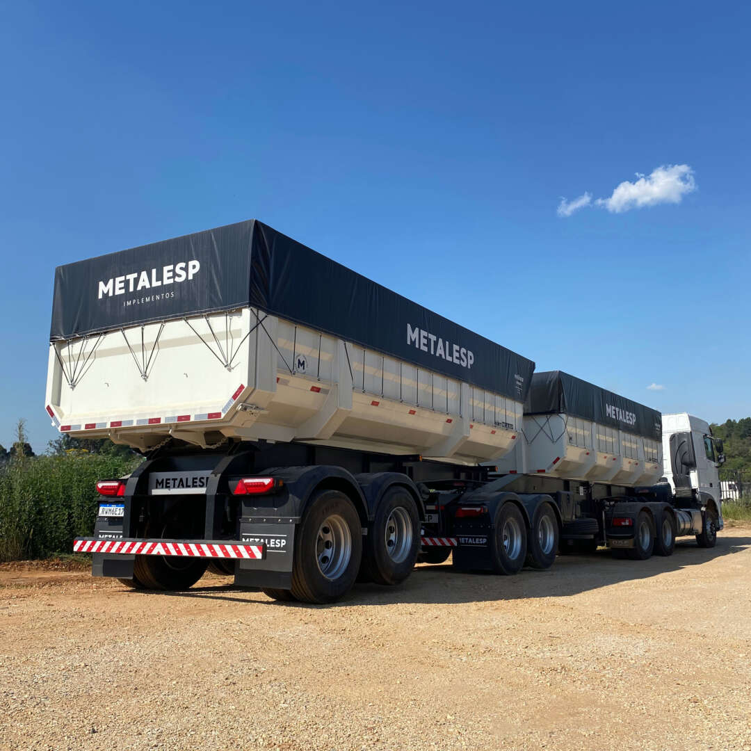 Carreta BITREM CACAMBA Metalesp ANO 2024 4 Eixos de MegaTruck MS no Mato Grosso do Sul