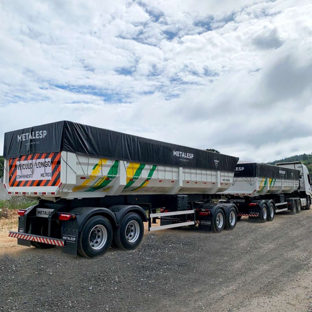 Carreta RODOTREM CACAMBA Metalesp ANO 2024 6 Eixos de MegaTruck MS no Mato Grosso do Sul