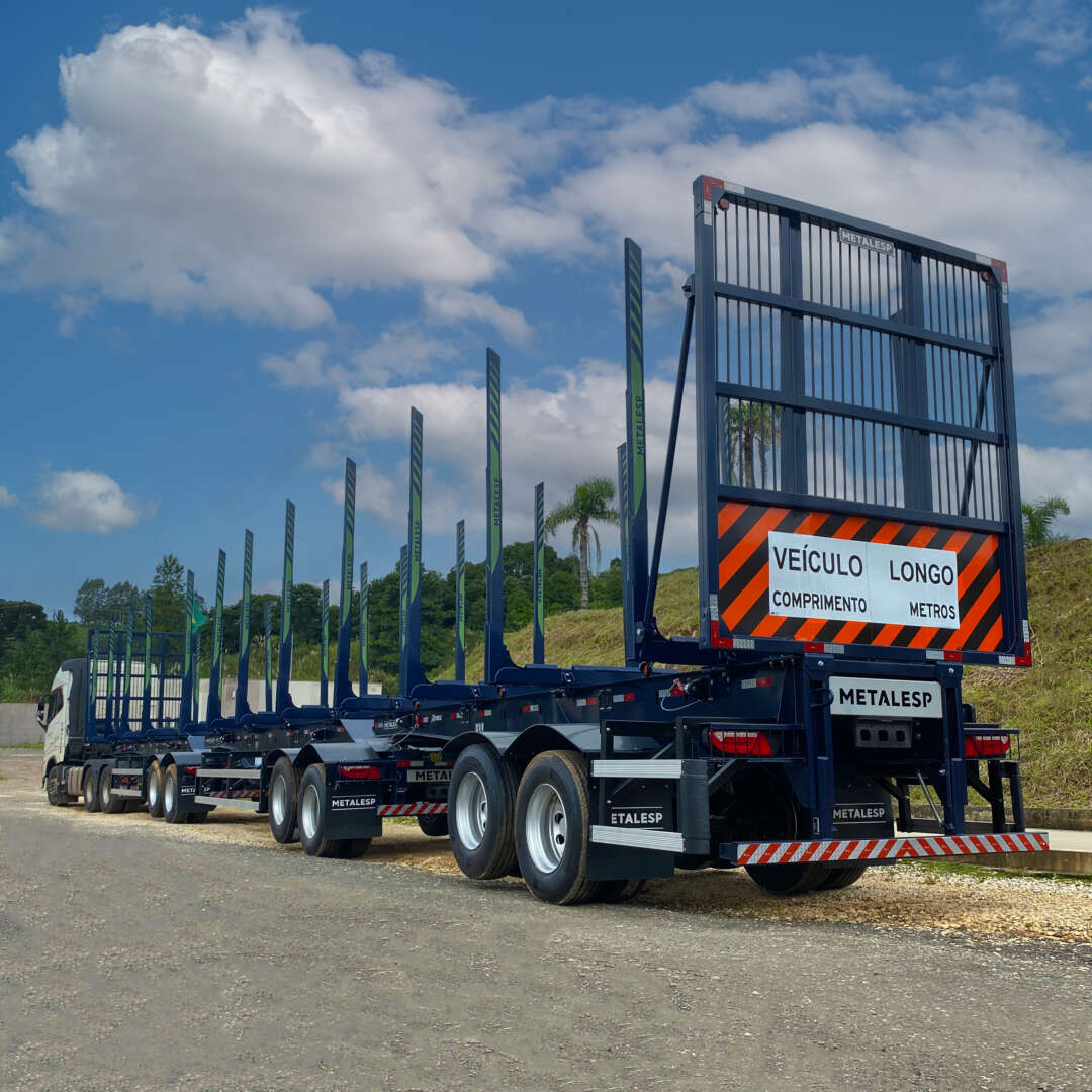 Carreta TRITREM FLORESTAL Metalesp ANO 2024 6 Eixos de MegaTruck MS no Mato Grosso do Sul