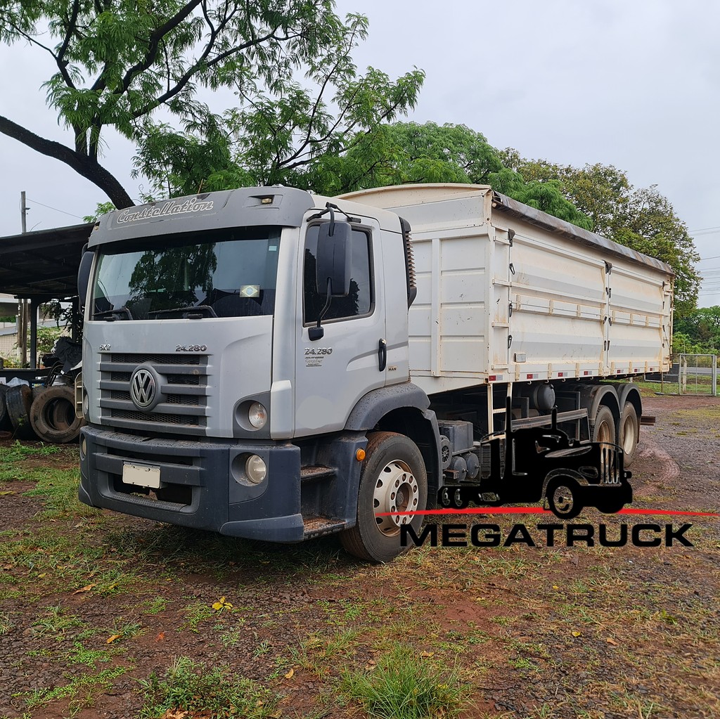 Caminhão VOLKSWAGEN VW 24280 Caçamba Basculante ANO 2013 de MegaTruck MS no Mato Grosso do Sul