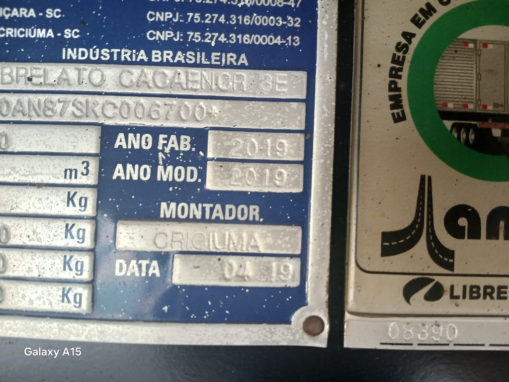 Carreta SEMI-REBOQUE GRANELEIRO Librelato ANO 2019 1+1+1 Vanderleia de Rodocatarina Implementos LTDA na Santa Catarina