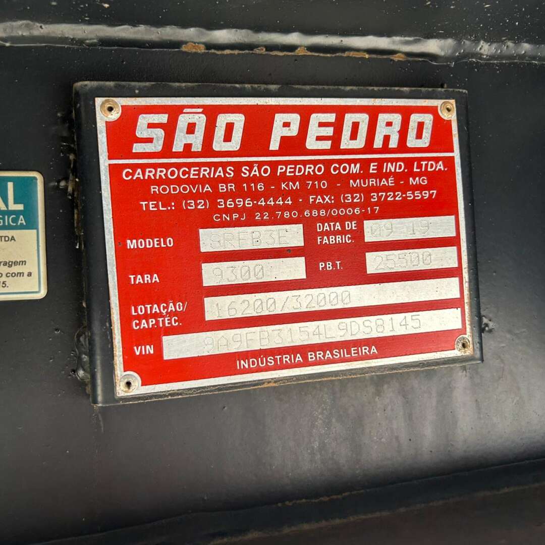 Carreta SEMI-REBOQUE BAU SIDER São Pedro ANO 2020 3 Eixos de Patio 201 Caminhoes e Carretas no Paraná