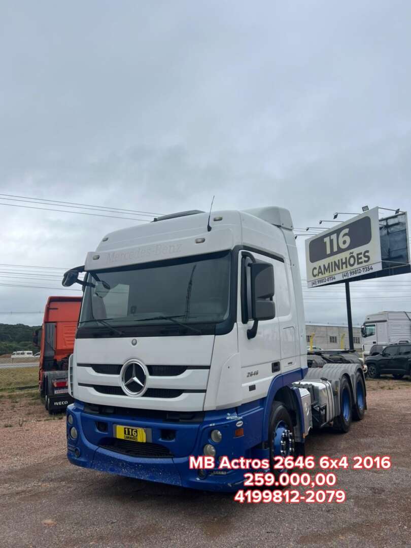 Caminhão MERCEDES BENZ MB 2646 Cavalo Mecânico ANO 2016 de 116 Caminhões no Paraná