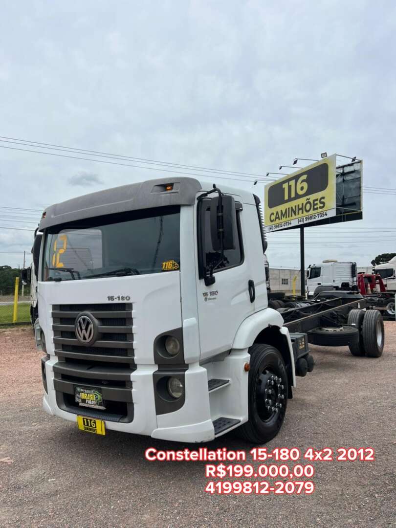 Caminhão VOLKSWAGEN VW 15180 Chassis ANO 2011 de 116 Caminhões no Paraná