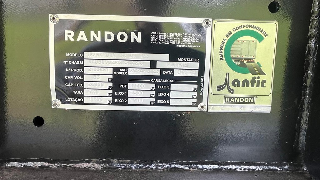 Carreta RODOTREM BASCULANTE Randon ANO 2024 9 Eixos de Rodo Serra Caminhões na Santa Catarina