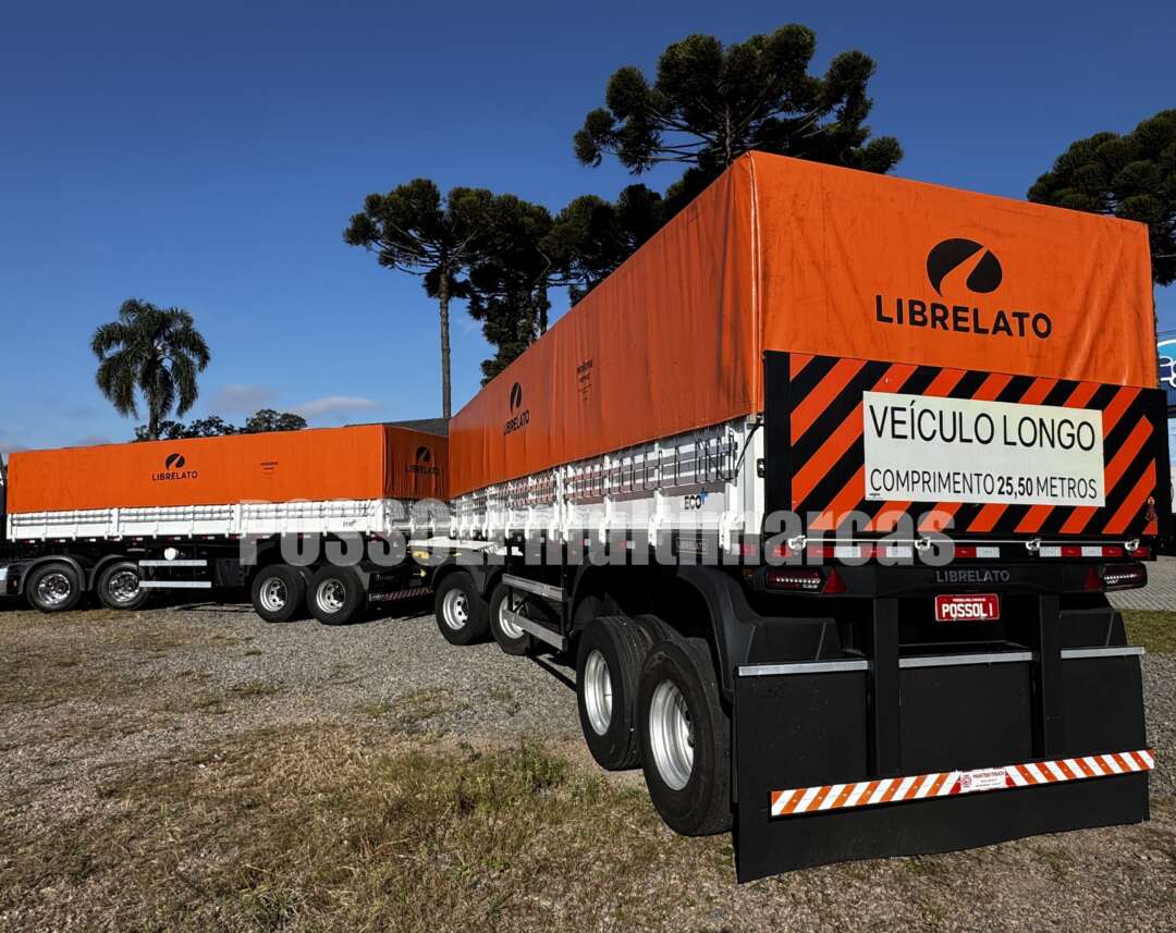 Carreta RODOTREM GRANELEIRO Librelato ANO 2024 6 Eixos de Possoli Multimarcas no Paraná