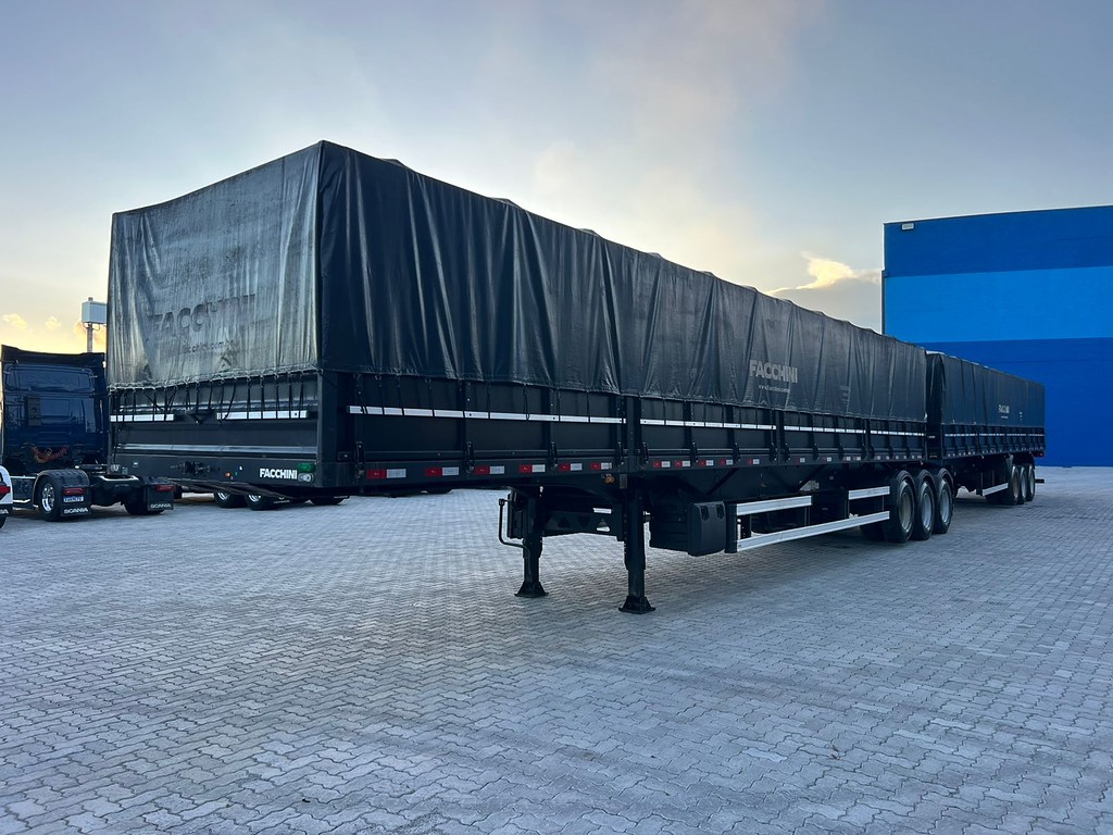 Carreta BITREM 9 EIXOS GRANELEIRO Facchini ANO 2024 9 Eixos de Rodolima Caminhoes no Paraná