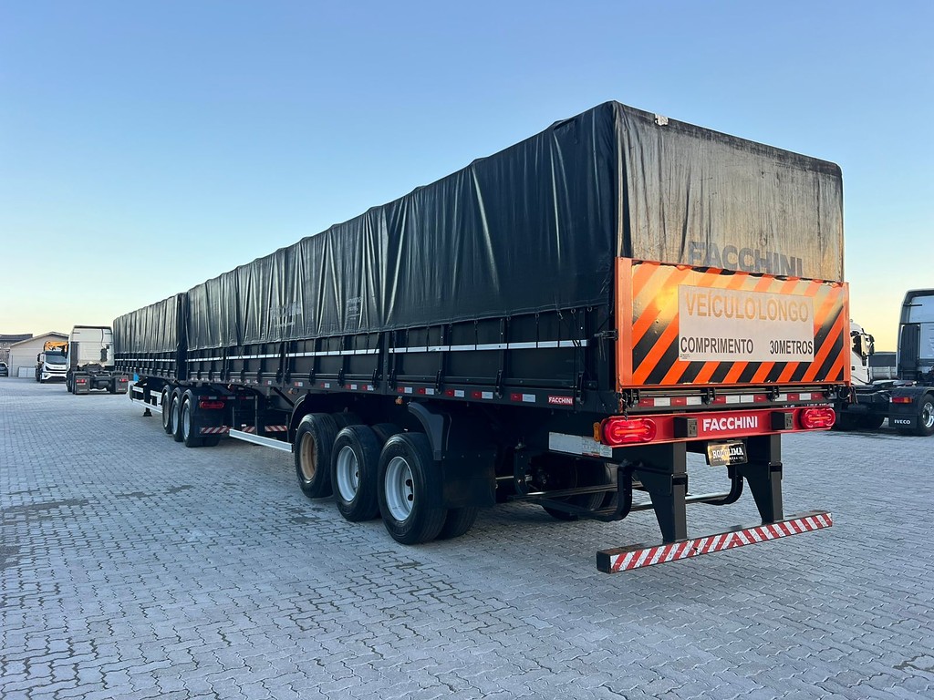 Carreta BITREM 9 EIXOS GRANELEIRO Facchini ANO 2024 9 Eixos de Rodolima Caminhoes no Paraná