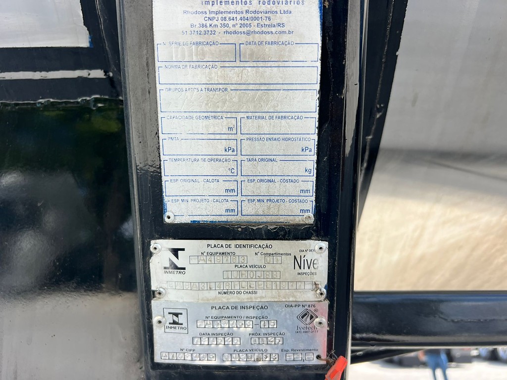 Carreta SEMI-REBOQUE TANQUE INOX Rhodoss ANO 2013 1+1+1 Vanderleia de Rodolima Caminhoes no Paraná