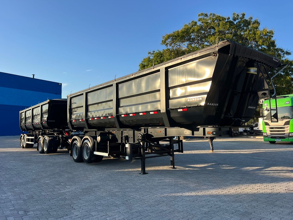 Carreta BITREM 9 EIXOS BASCULANTE Randon ANO 2023 6 Eixos de Rodolima Caminhoes no Paraná