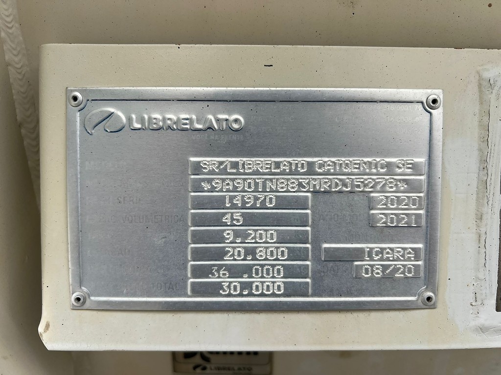 Carreta SEMI-REBOQUE TANQUE ACO Librelato ANO 2021 1+1+1 Vanderleia de Rodolima Caminhoes no Paraná