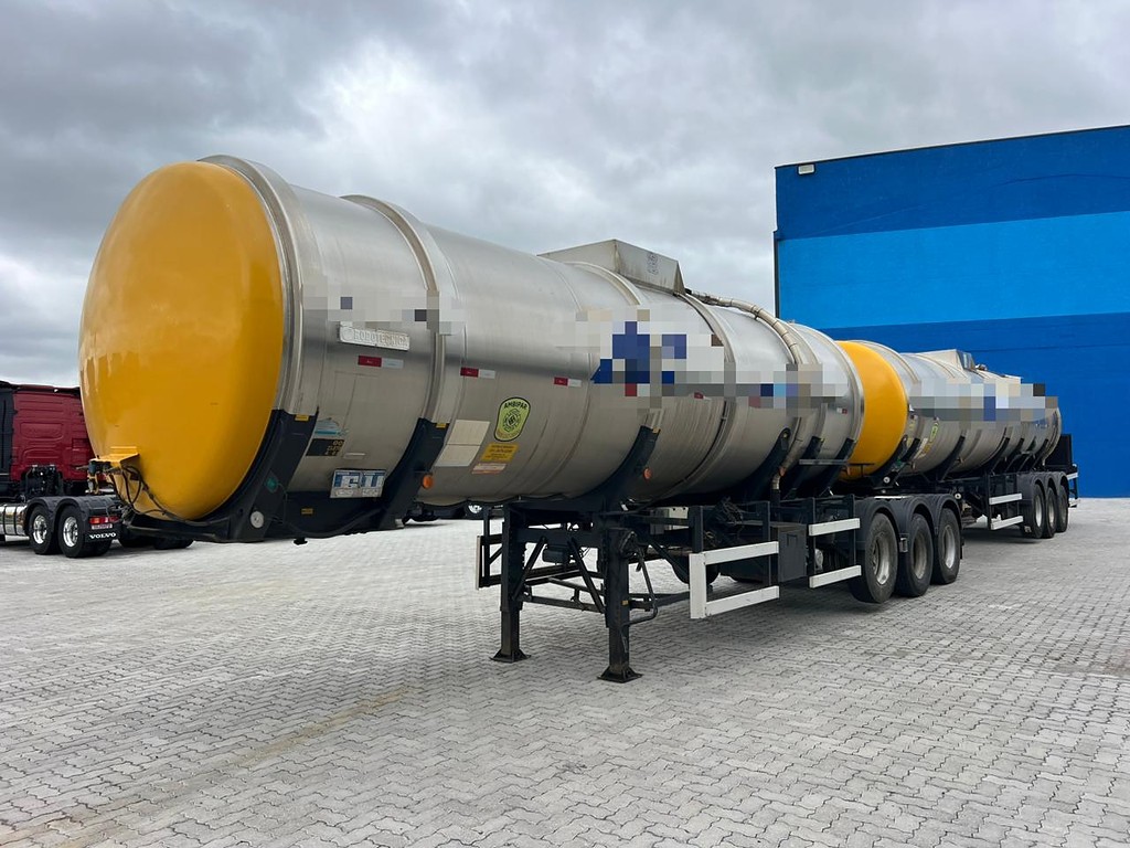 Carreta BITREM 9 EIXOS TANQUE INOX Rodotecnica ANO 2014 6 Eixos de Rodolima Caminhoes no Paraná