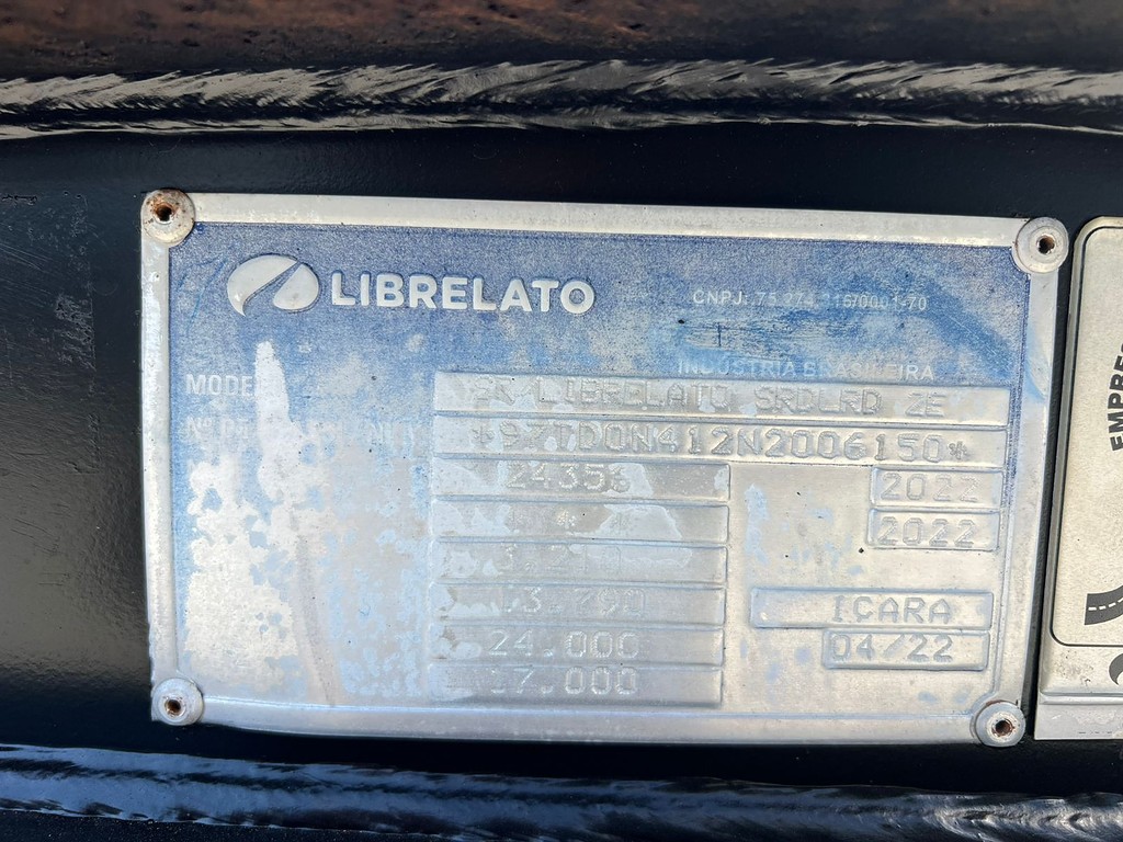 Carreta RODOTREM GRANELEIRO Librelato ANO 2022 9 Eixos de Rodolima Caminhoes no Paraná