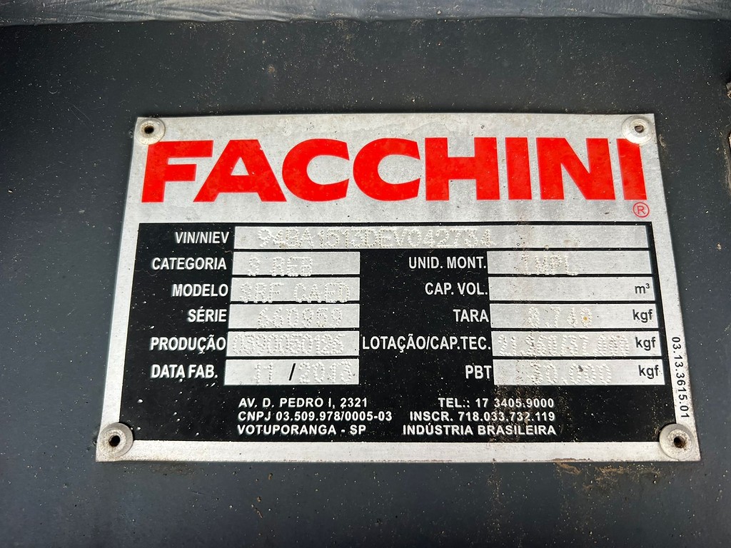 Carreta SEMI-REBOQUE CARGA SECA Facchini ANO 2013 1+1+1 Vanderleia de Rodolima Caminhoes no Paraná