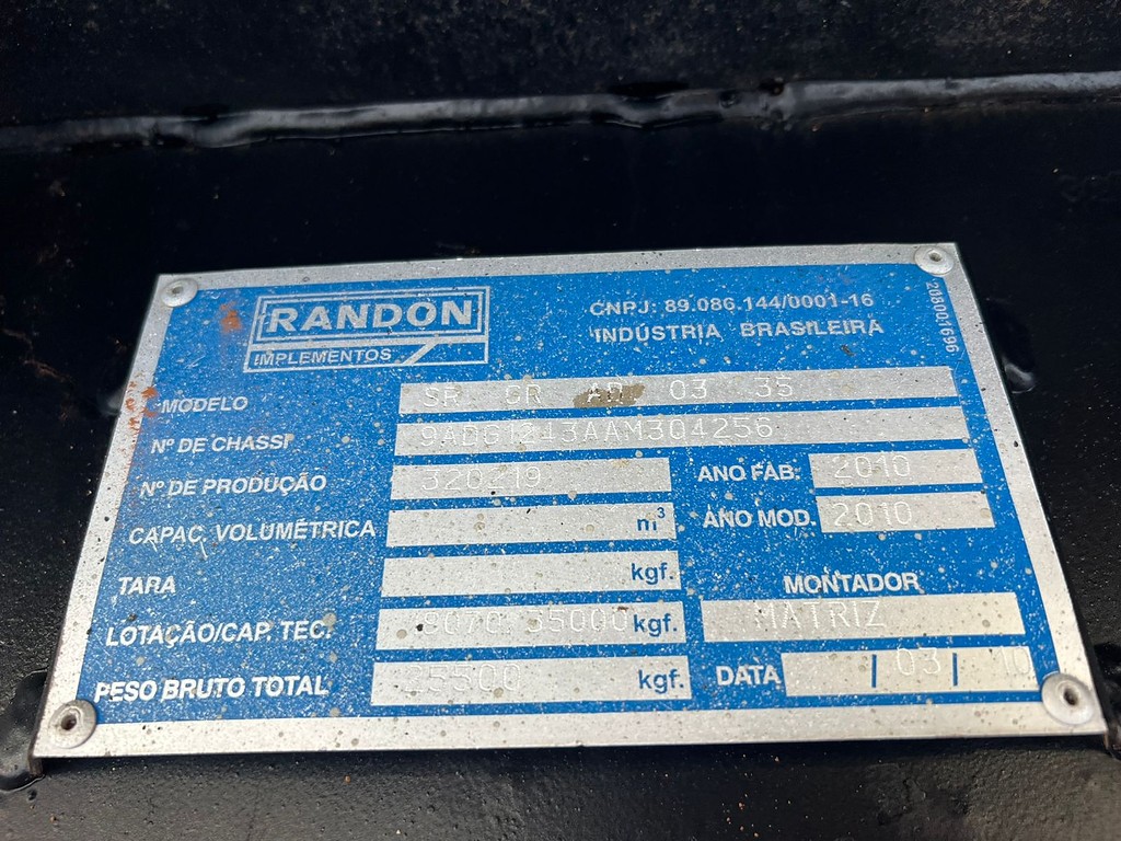 Carreta SEMI-REBOQUE GRANELEIRO Randon ANO 2010 3 Eixos de Rodolima Caminhoes no Paraná