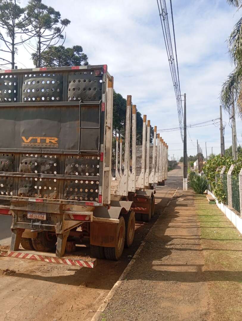 Carreta BITREM FLORESTAL Facchini ANO 2009 7 eixos de Saliba Transportadora na Santa Catarina