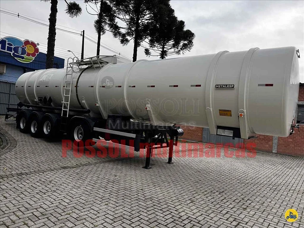 Carreta SEMI-REBOQUE TANQUE ACO Metalesp ANO 2023 4 Eixos de Possoli Multimarcas no Paraná