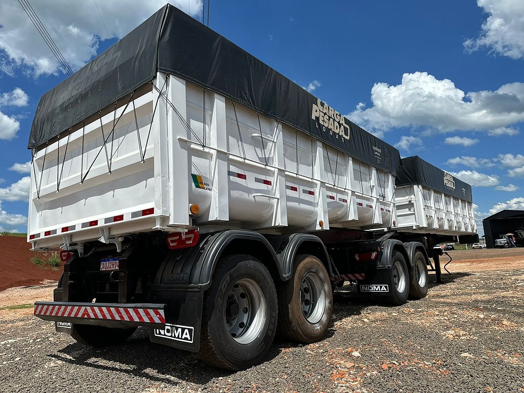 Carreta BITREM CACAMBA Noma ANO 2011 4 Eixos de Puchalski Implementos no Paraná