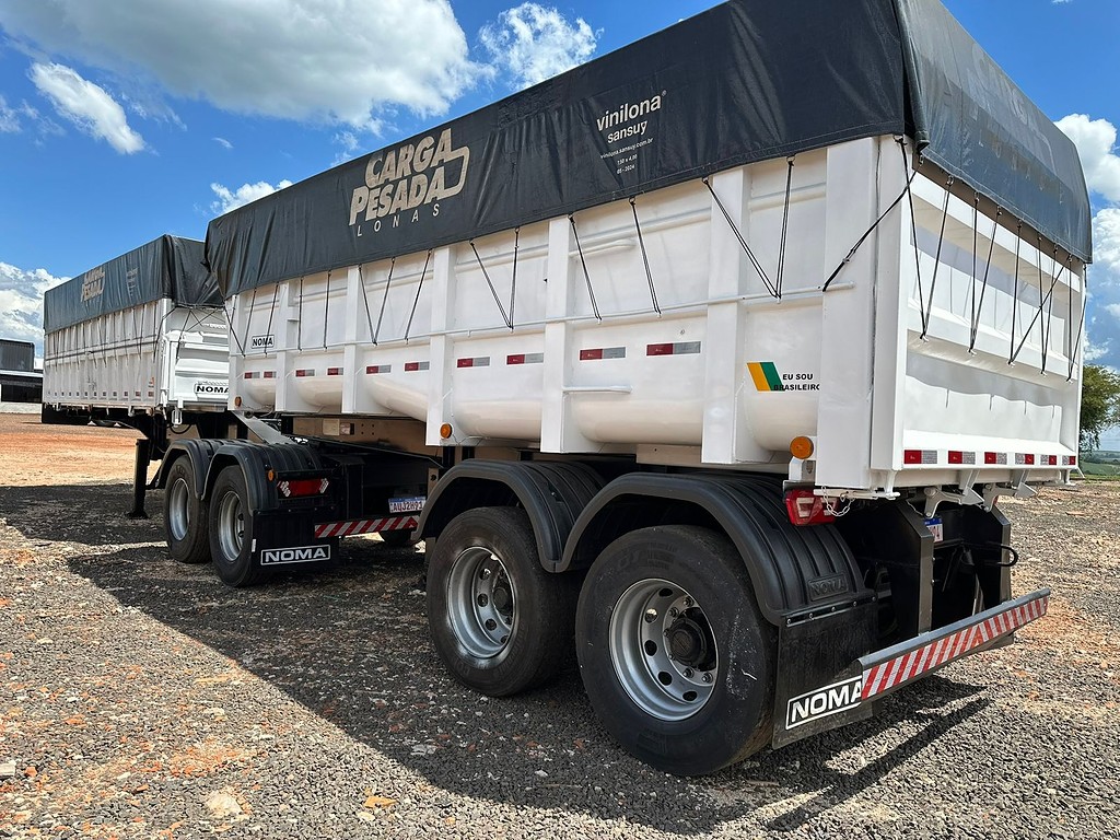 Carreta BITREM CACAMBA Noma ANO 2011 4 Eixos de Puchalski Implementos no Paraná