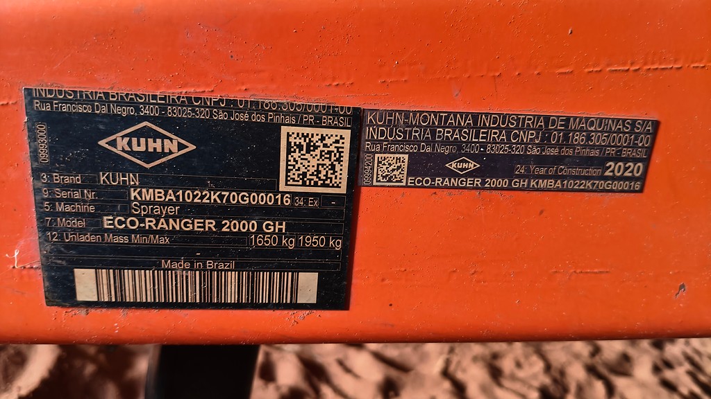 PULVERIZADOR KUHN RANGER 2000 ANO 2020 de Auto Máquinas Palotina no Paraná