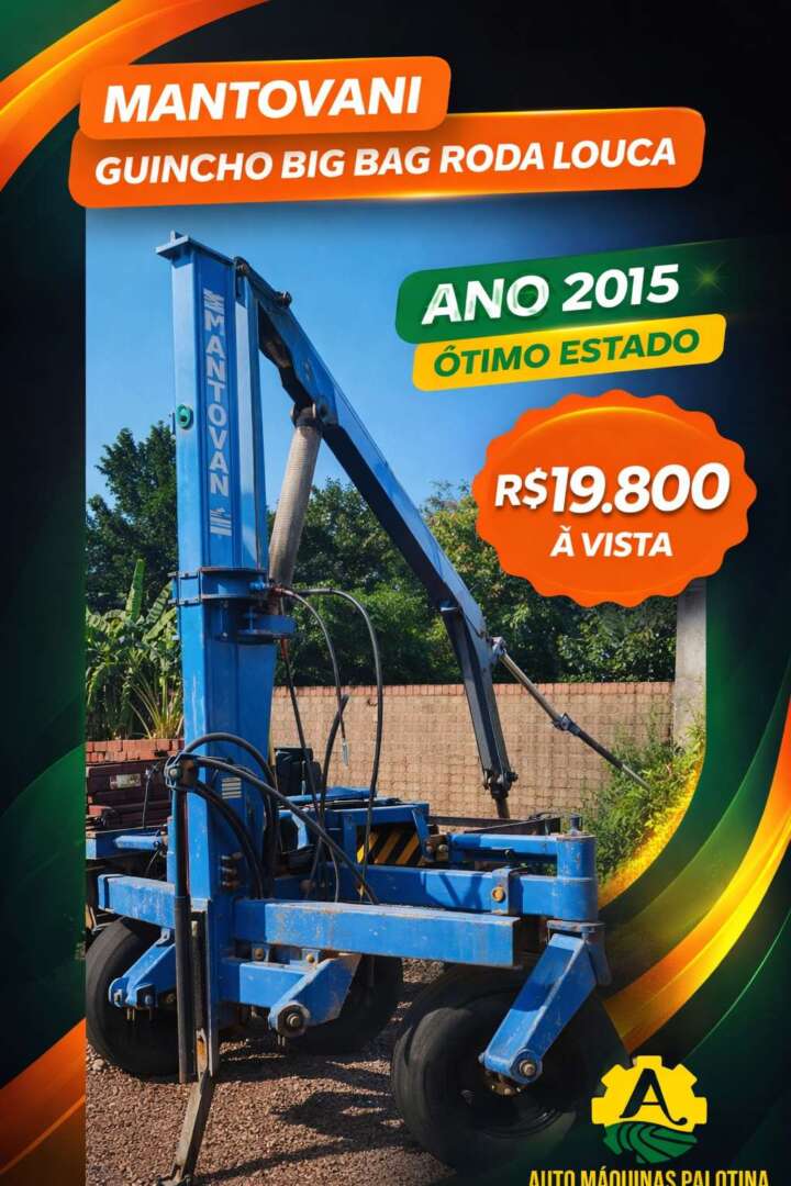 IMPLEMENTOS AGRICOLAS GUINCHO BIG BAG GUINCHO 1200 Kg ANO 2015 de Auto Máquinas Palotina no Paraná