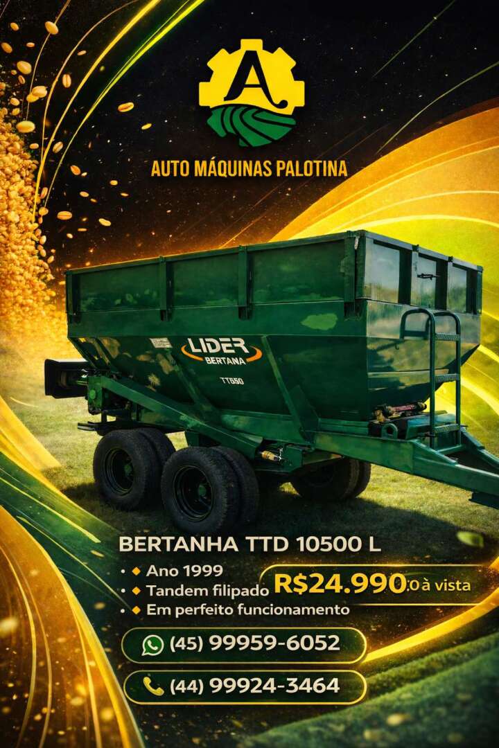 IMPLEMENTOS AGRICOLAS DISTRIBUIDOR CALCÁRIO 10500 Kg ANO 1999 de Auto Máquinas Palotina no Paraná
