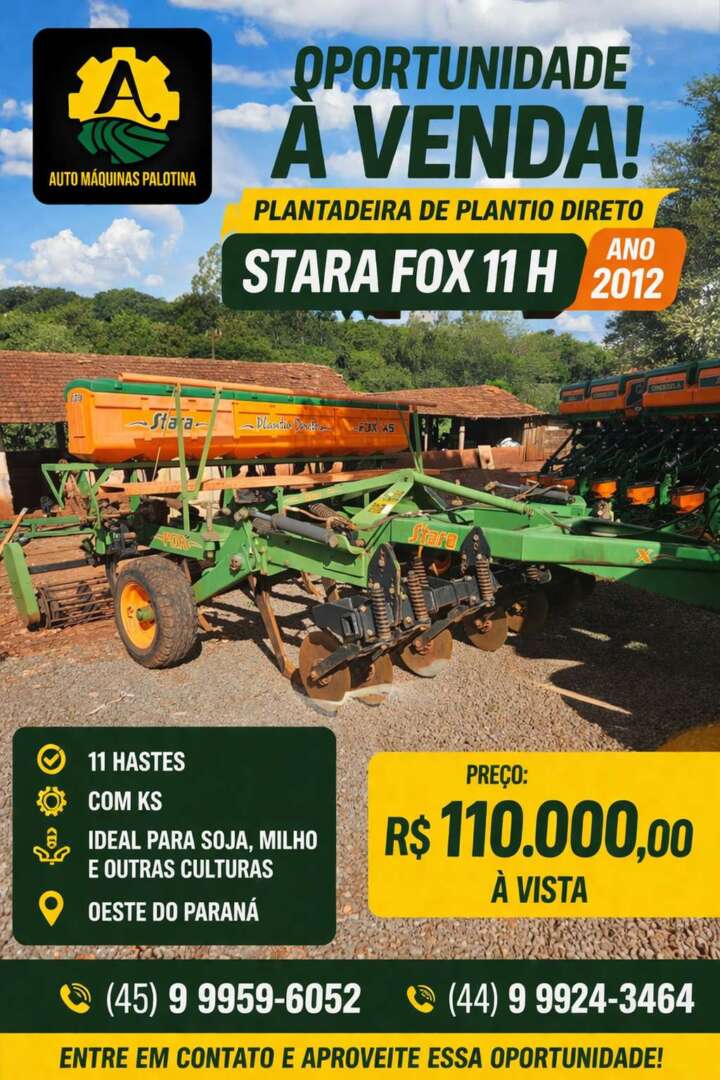 IMPLEMENTOS AGRICOLAS ESCARIFICADOR 11 HASTES DISCO CORTE ANO 2012 de Auto Máquinas Palotina no Paraná