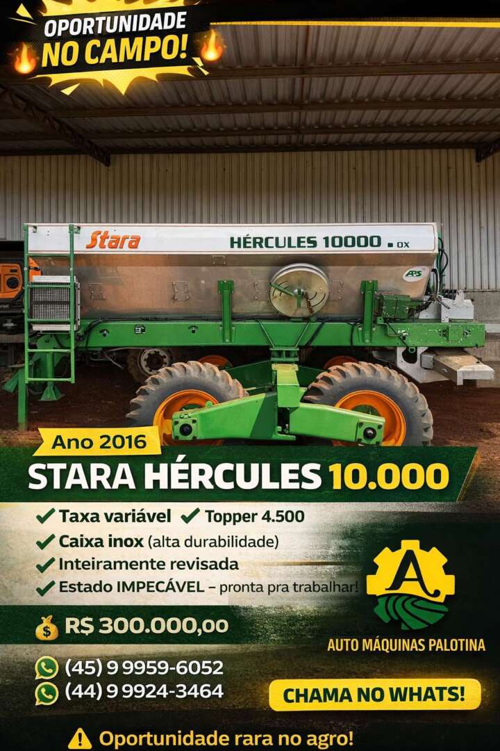 IMPLEMENTOS AGRICOLAS DISTRIBUIDOR DISTRIBUIDOR 10000 ANO 2016 de Auto Máquinas Palotina no Paraná