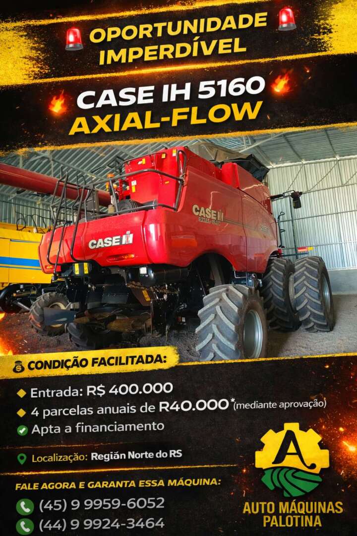 COLHEITADEIRA CASE CASE 5150 ANO 2026 de Auto Máquinas Palotina no Paraná