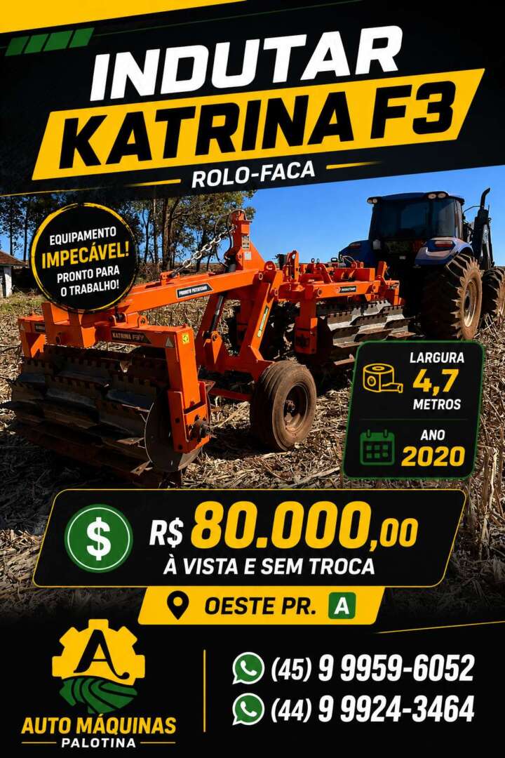 IMPLEMENTOS AGRICOLAS ROLO FACA ROLO FACA ANO 2020 de Auto Máquinas Palotina no Paraná