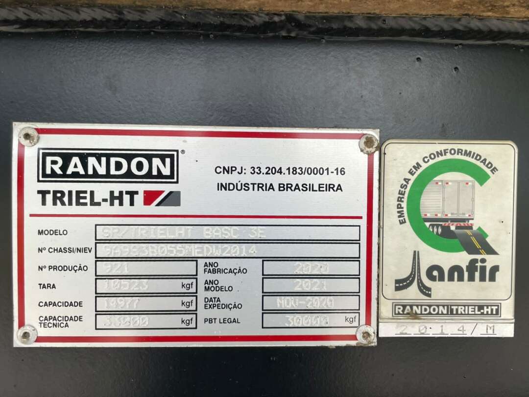 Carreta SEMI-REBOQUE BASCULANTE Randon ANO 2021 3 Eixos de Jeff Caminhões e Carretas no Paraná