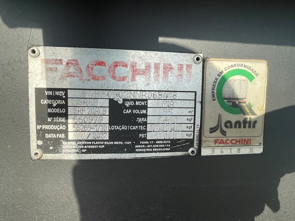 Carreta RODOTREM BASCULANTE Facchini ANO 2022 9 Eixos de Jeff Caminhões e Carretas no Paraná
